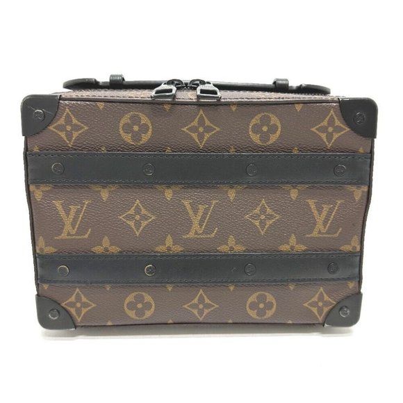 Authentic LOUIS VUITTON M45935 MonogramMacassar Handle soft Trunk Bag Shoulder B - Picture 9 of 12